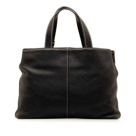 Burberry Nova Check Shadow Horse Leather Tote Bag - Picture 3 of 6